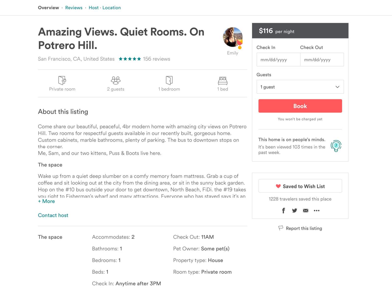 PDP description section before redesign