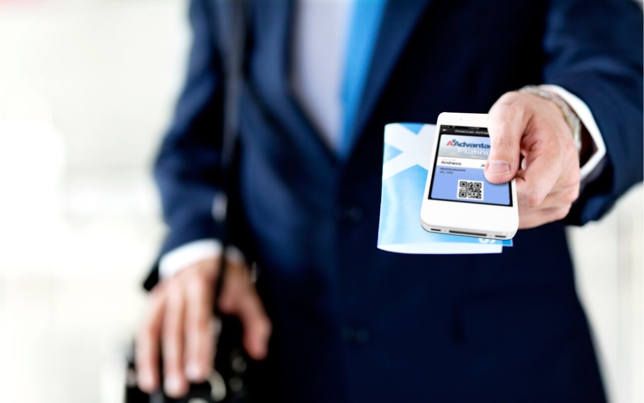 Lemon Wallet in use — boarding pass on a phone