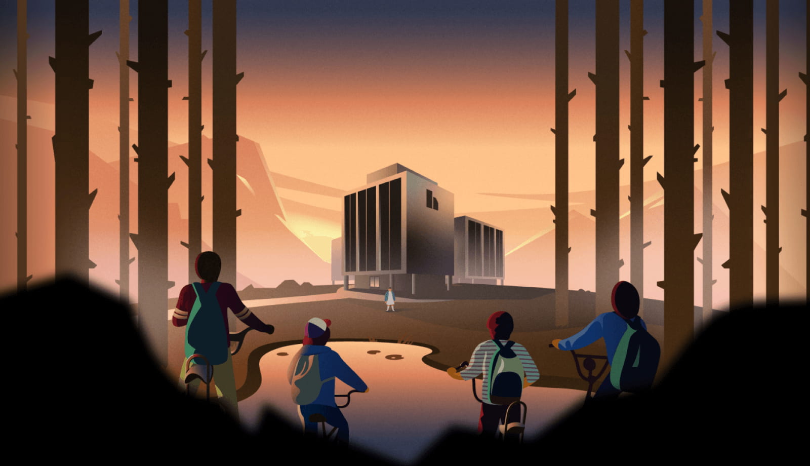 Hawkins Town illustration