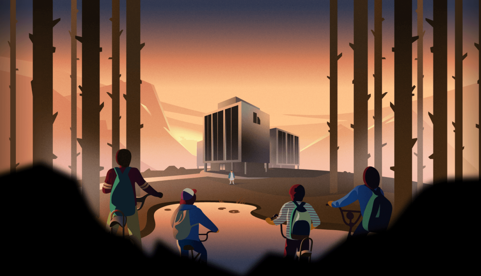 Hawkins Town illustration