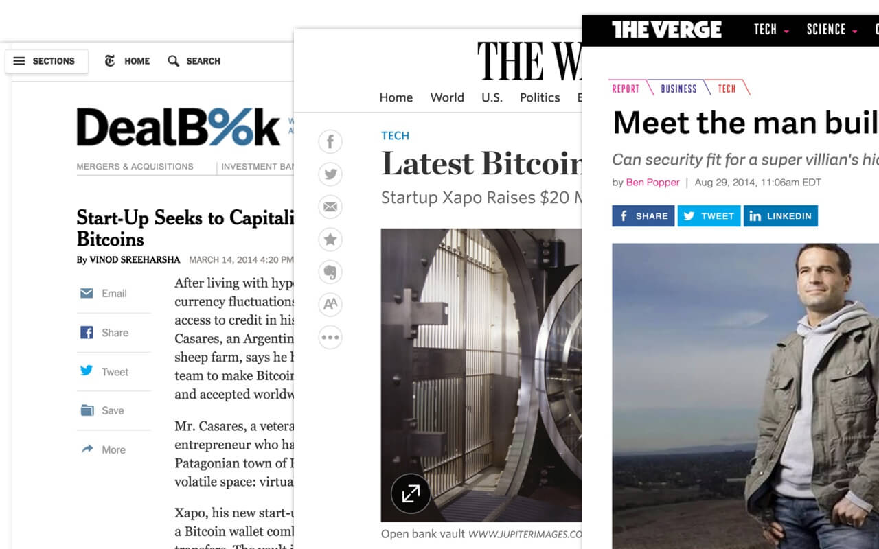 Press coverage — DealBook, The Wall Street Journal and The Verge